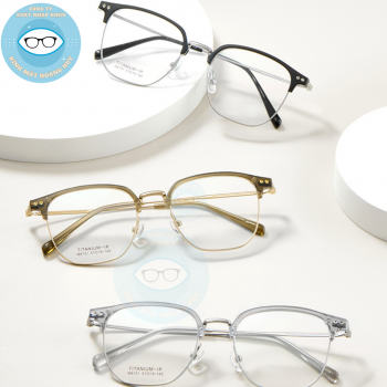 Gọng nhựa càng kính titanium mã 8151